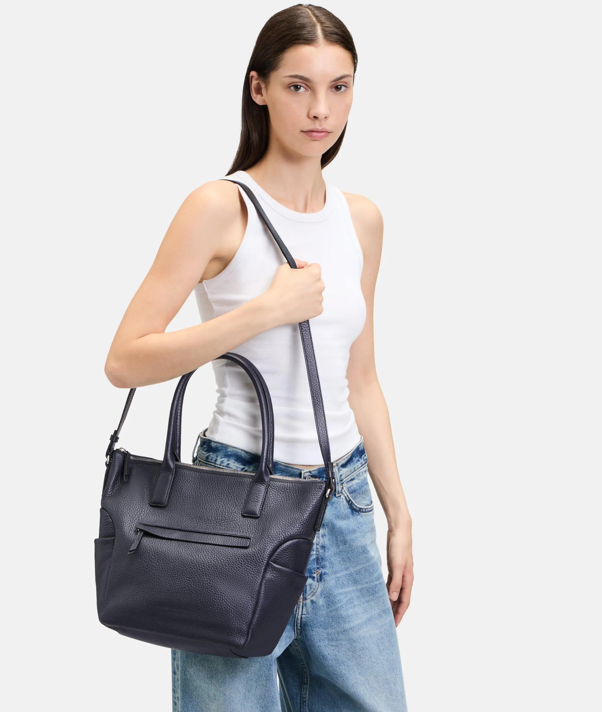 New LIEBESKIND BERLIN Annie Satchel M navy