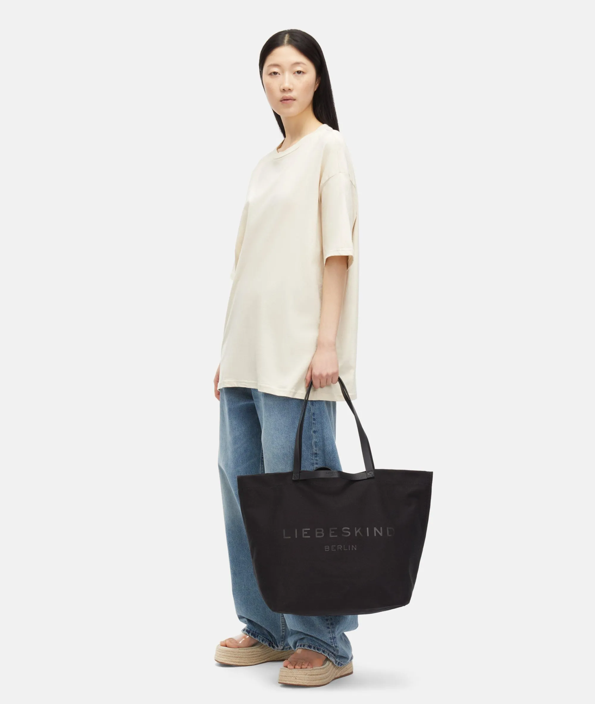 Best LIEBESKIND BERLIN Aurora Shopper Canvas schwarz