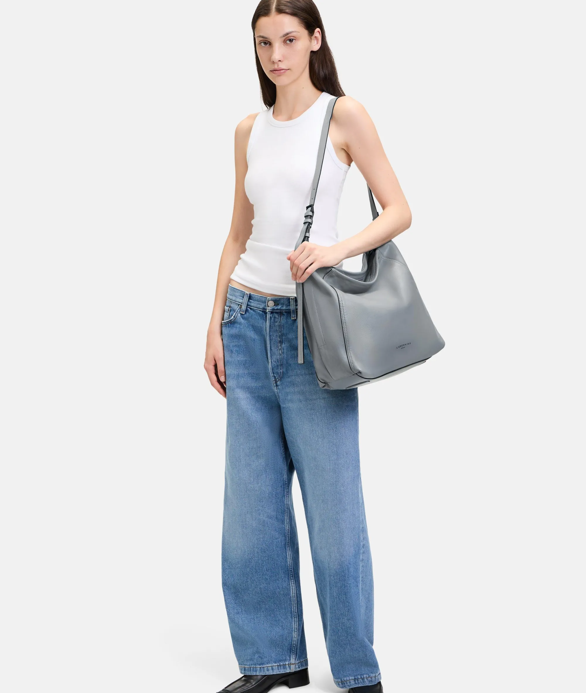 Discount LIEBESKIND BERLIN Chudy Hobo L grau