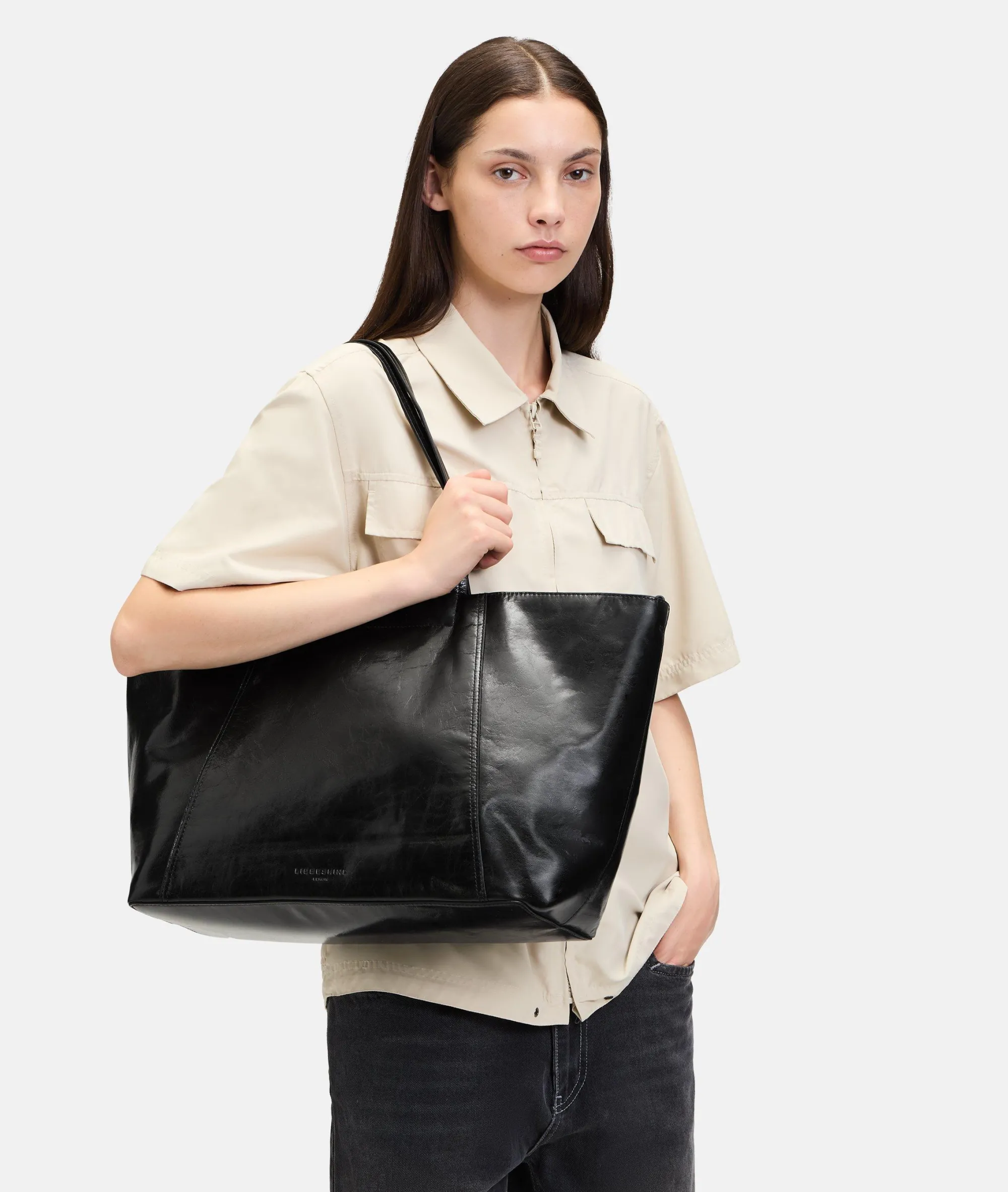 Best LIEBESKIND BERLIN Chudy Shopper L schwarz