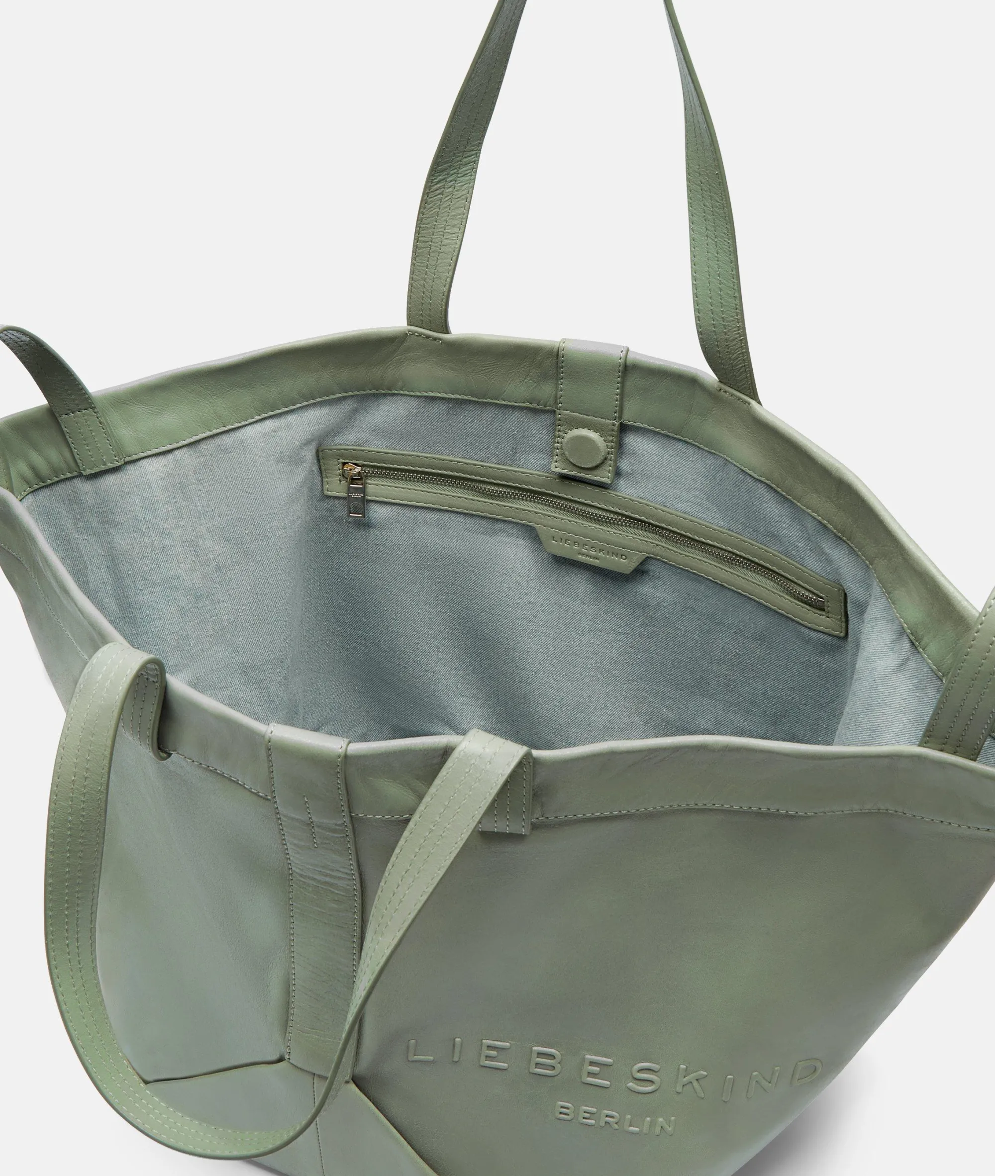 New LIEBESKIND BERLIN Elvira Shopper L salbeigrün