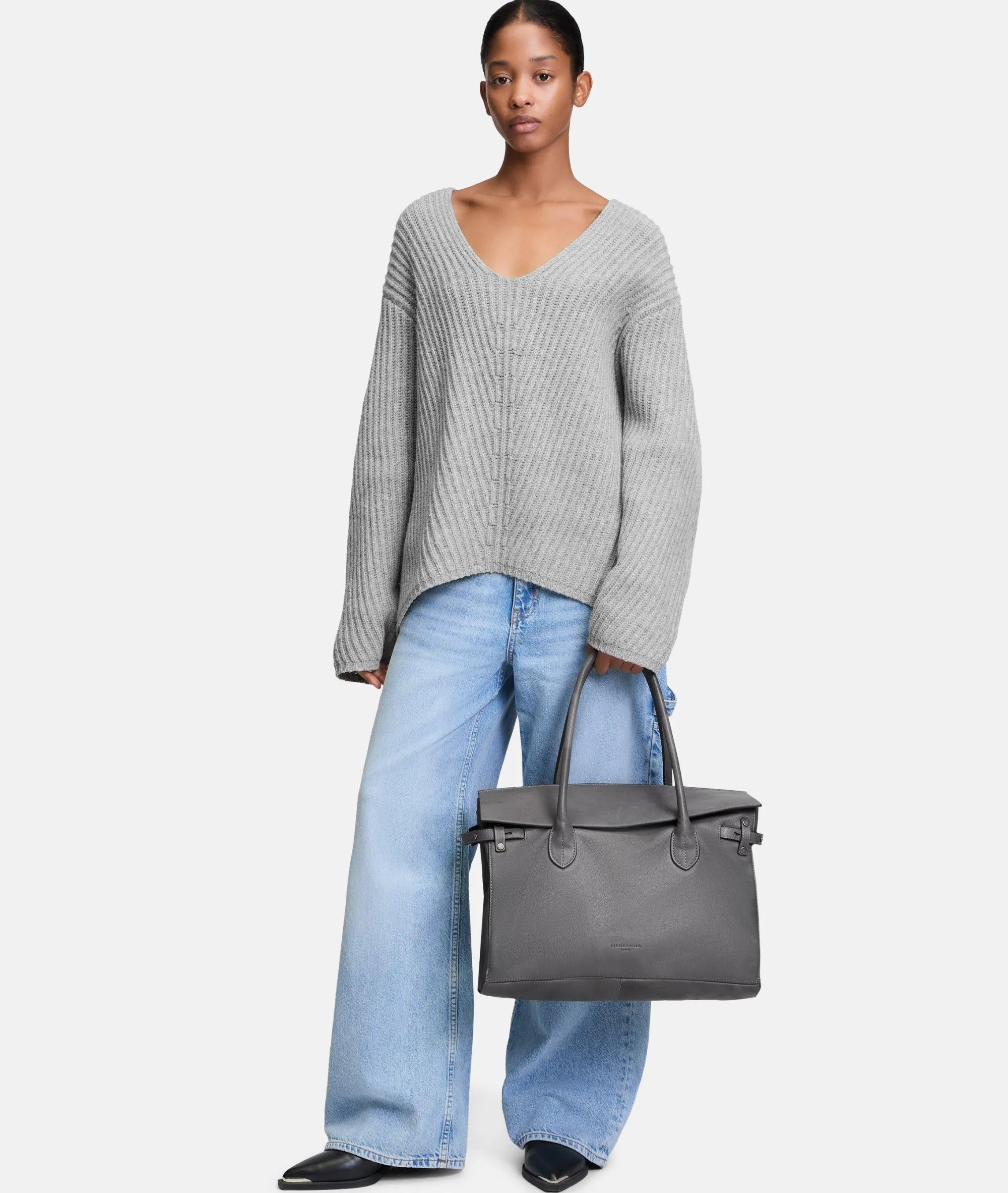 Clearance LIEBESKIND BERLIN Gloria Satchel L grau