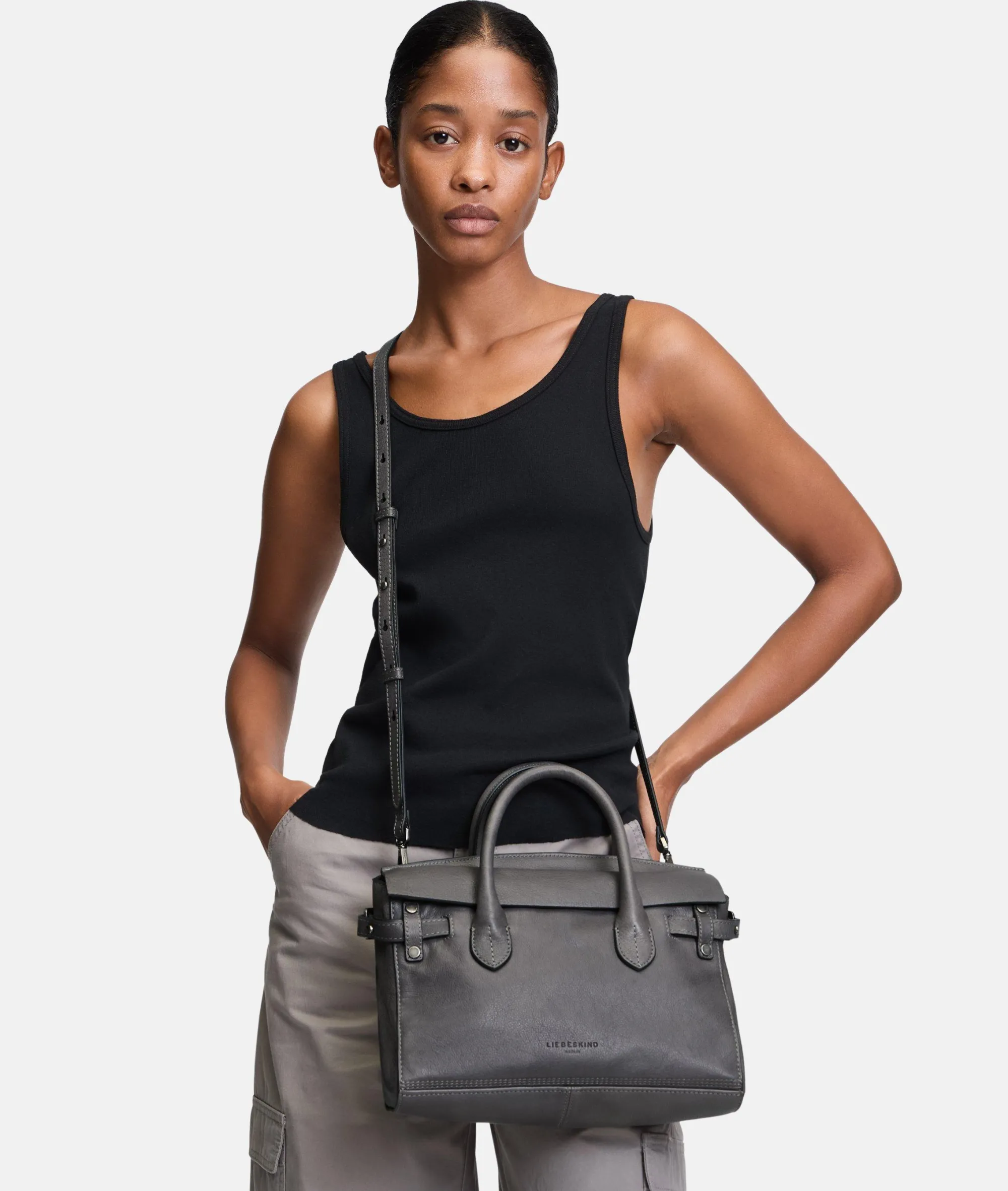Clearance LIEBESKIND BERLIN Gloria Satchel M grau