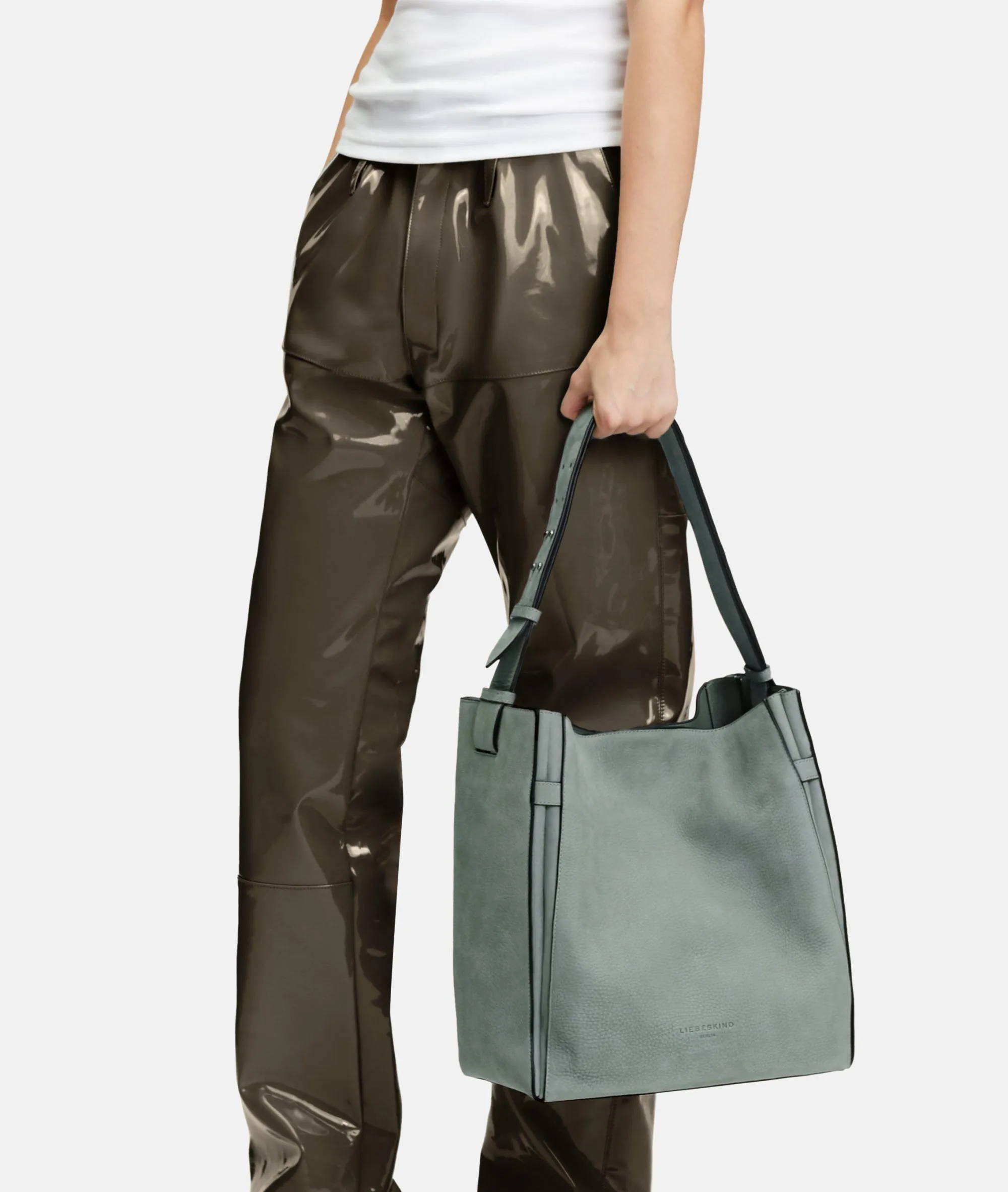 Clearance LIEBESKIND BERLIN Hilla Hobo L salbeigrün