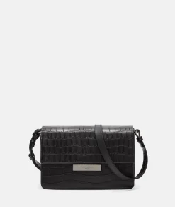 New LIEBESKIND BERLIN Kroko Alex Crossbody M schwarz