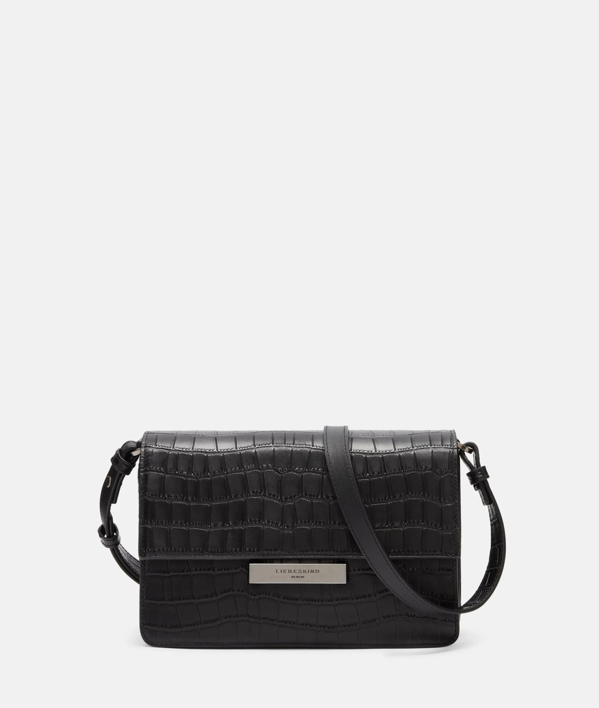 New LIEBESKIND BERLIN Kroko Alex Crossbody M schwarz
