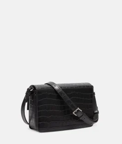 New LIEBESKIND BERLIN Kroko Alex Crossbody M schwarz