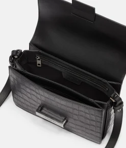New LIEBESKIND BERLIN Kroko Alex Crossbody M schwarz