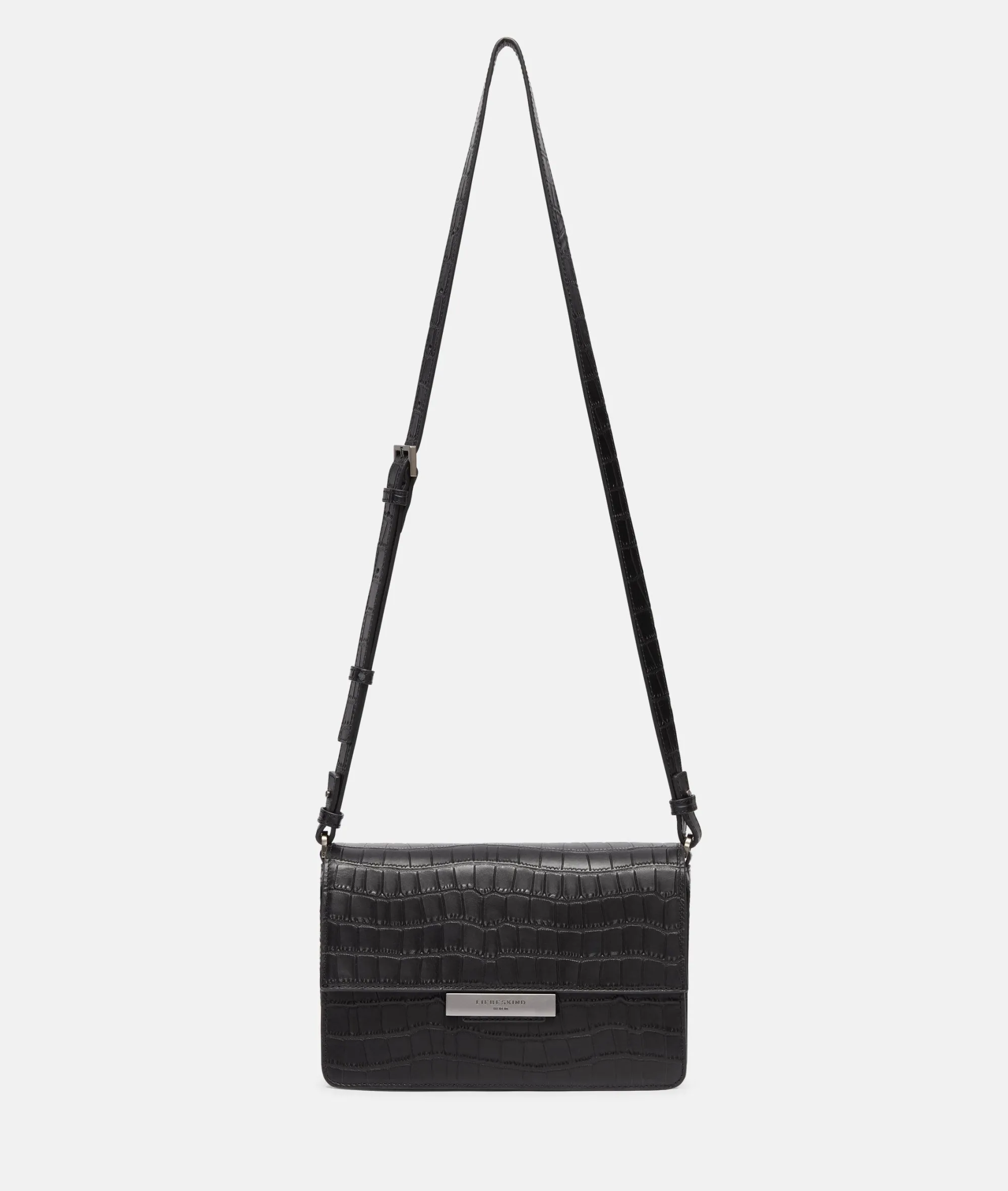 New LIEBESKIND BERLIN Kroko Alex Crossbody M schwarz