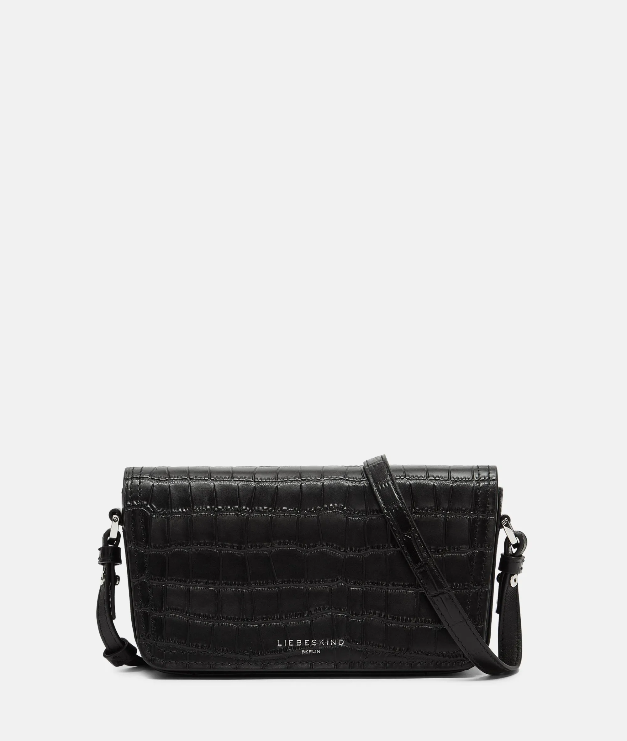Hot LIEBESKIND BERLIN Kroko Chudy Crossbody S schwarz