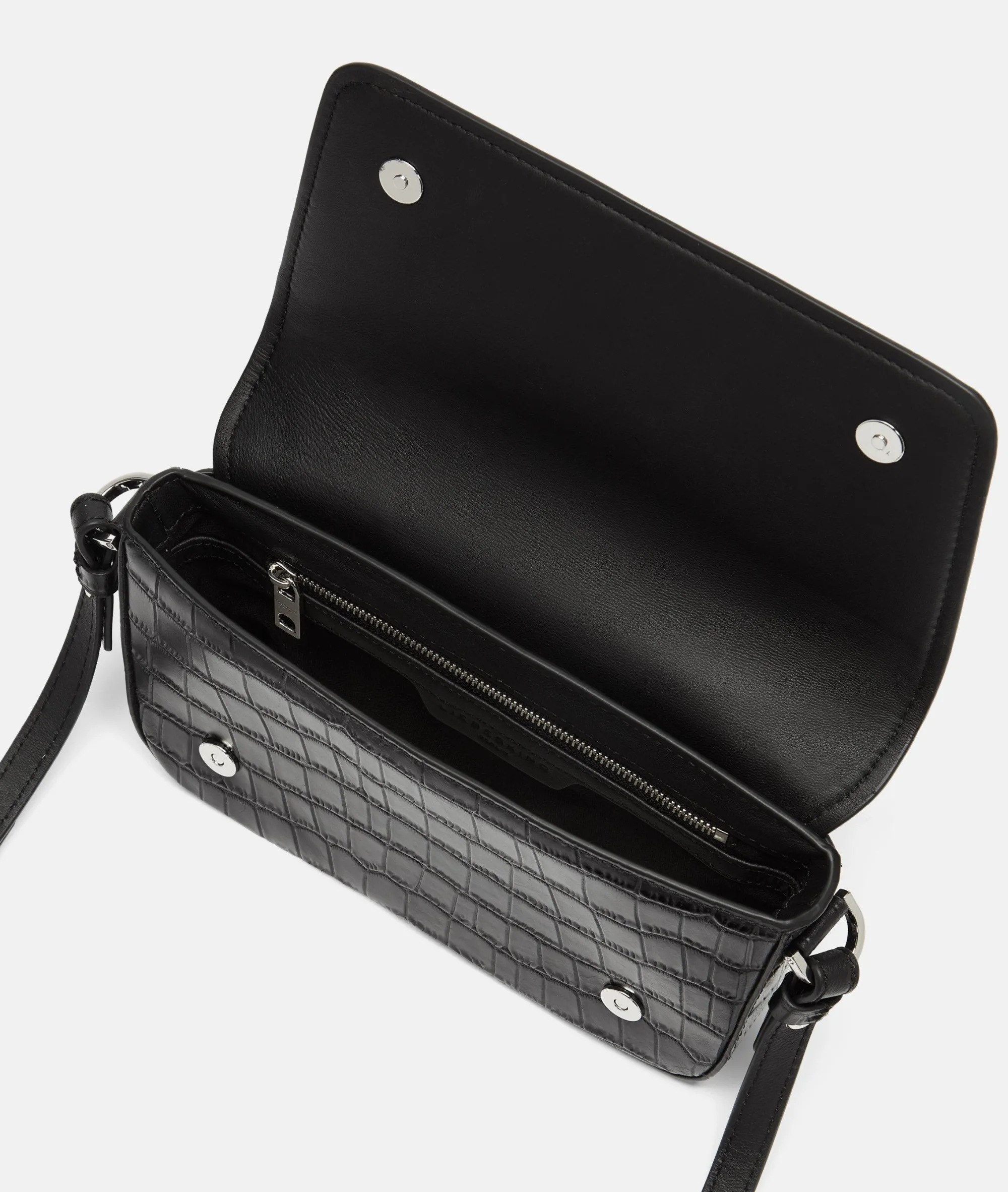 Hot LIEBESKIND BERLIN Kroko Chudy Crossbody S schwarz