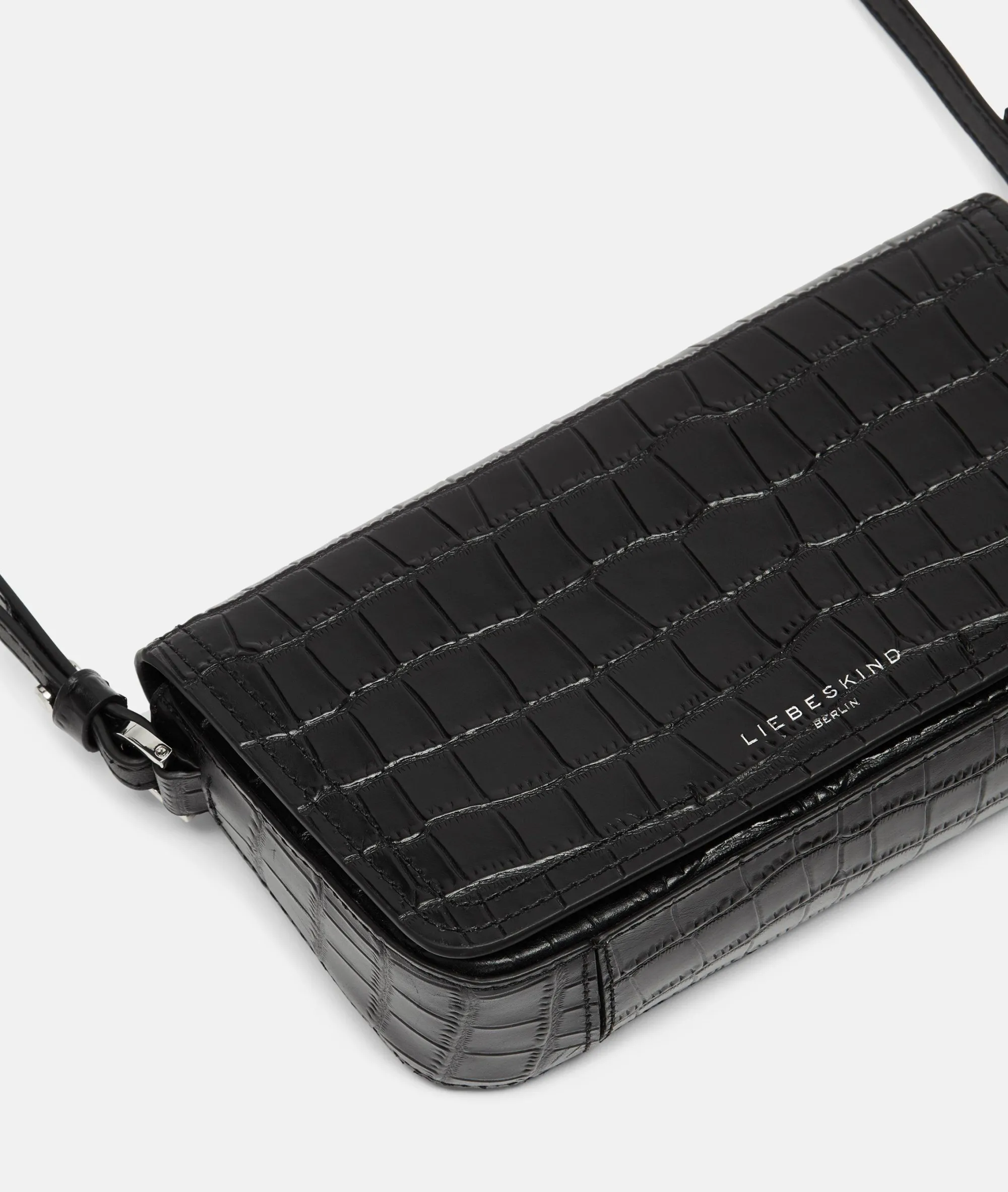 Hot LIEBESKIND BERLIN Kroko Chudy Crossbody S schwarz