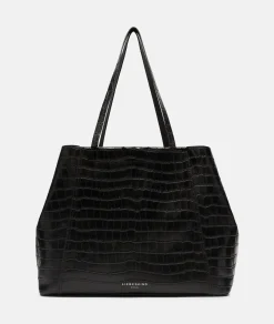 New LIEBESKIND BERLIN  Kroko Chudy Shopper  L schwarz