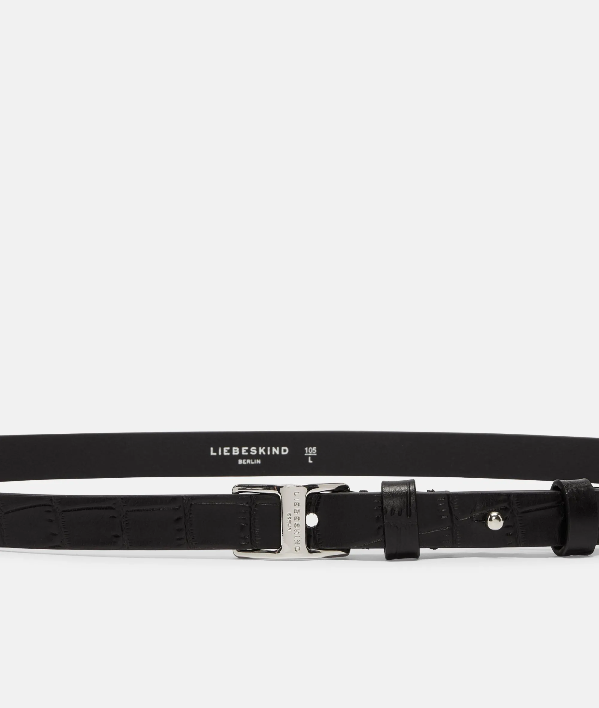 Hot LIEBESKIND BERLIN Kroko Lora Belt schwarz