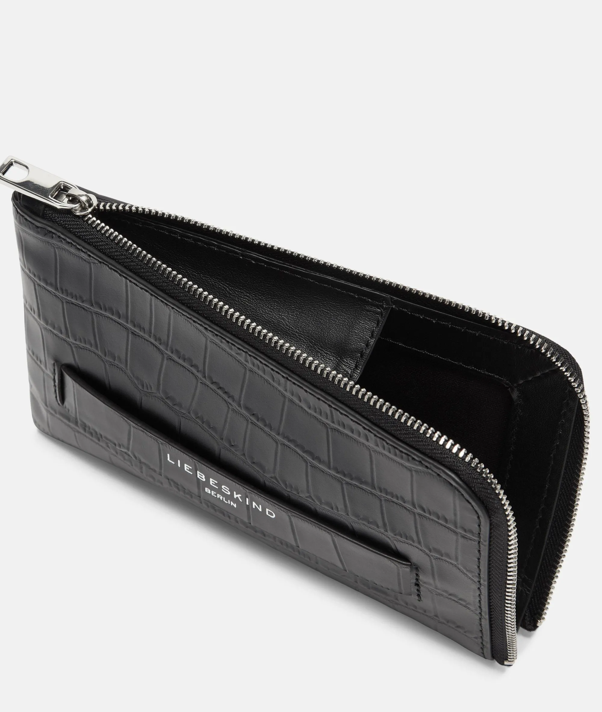 LIEBESKIND BERLIN Kroko Lora Pouch schwarz