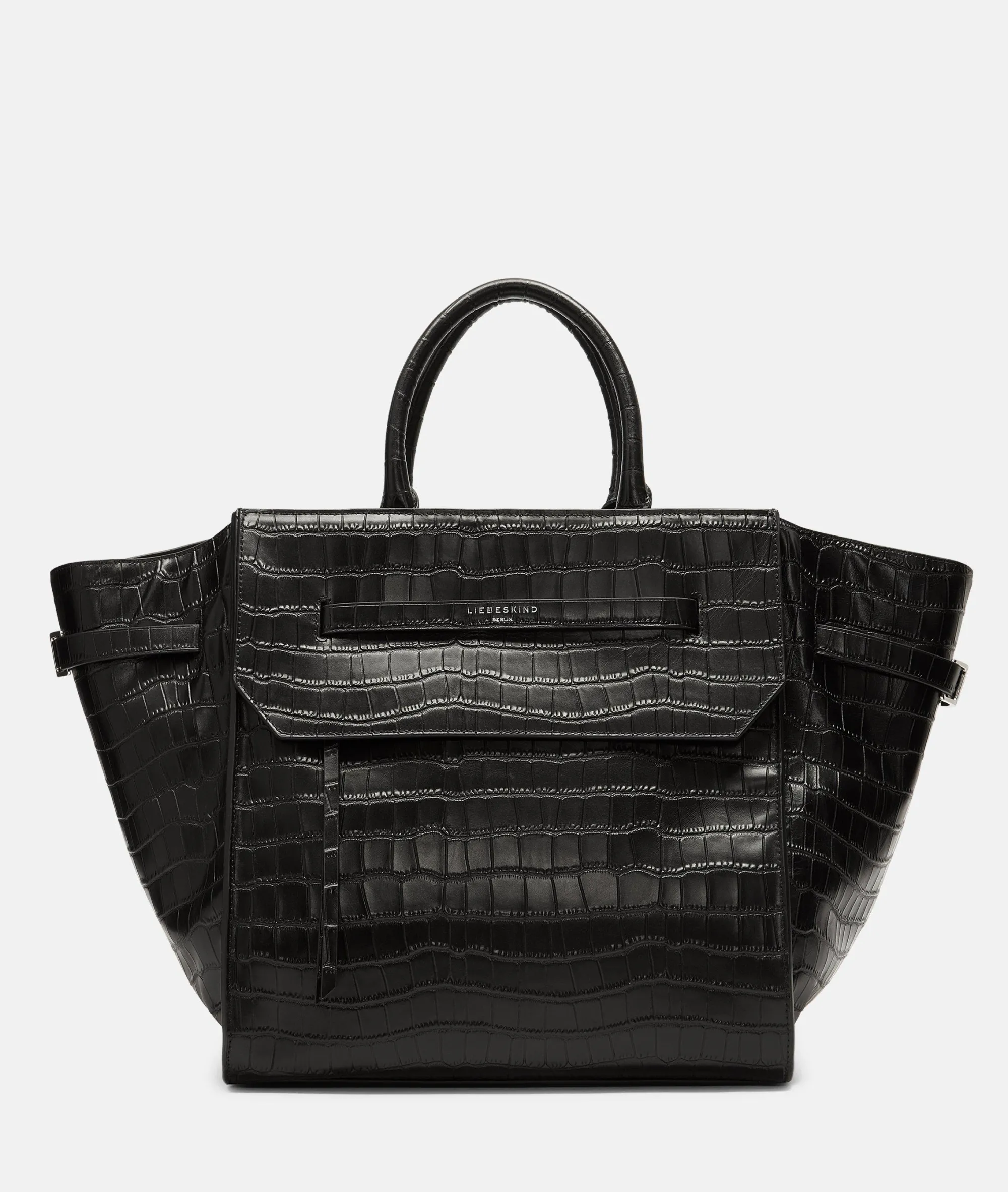 Sale LIEBESKIND BERLIN Kroko Lora Satchel L schwarz