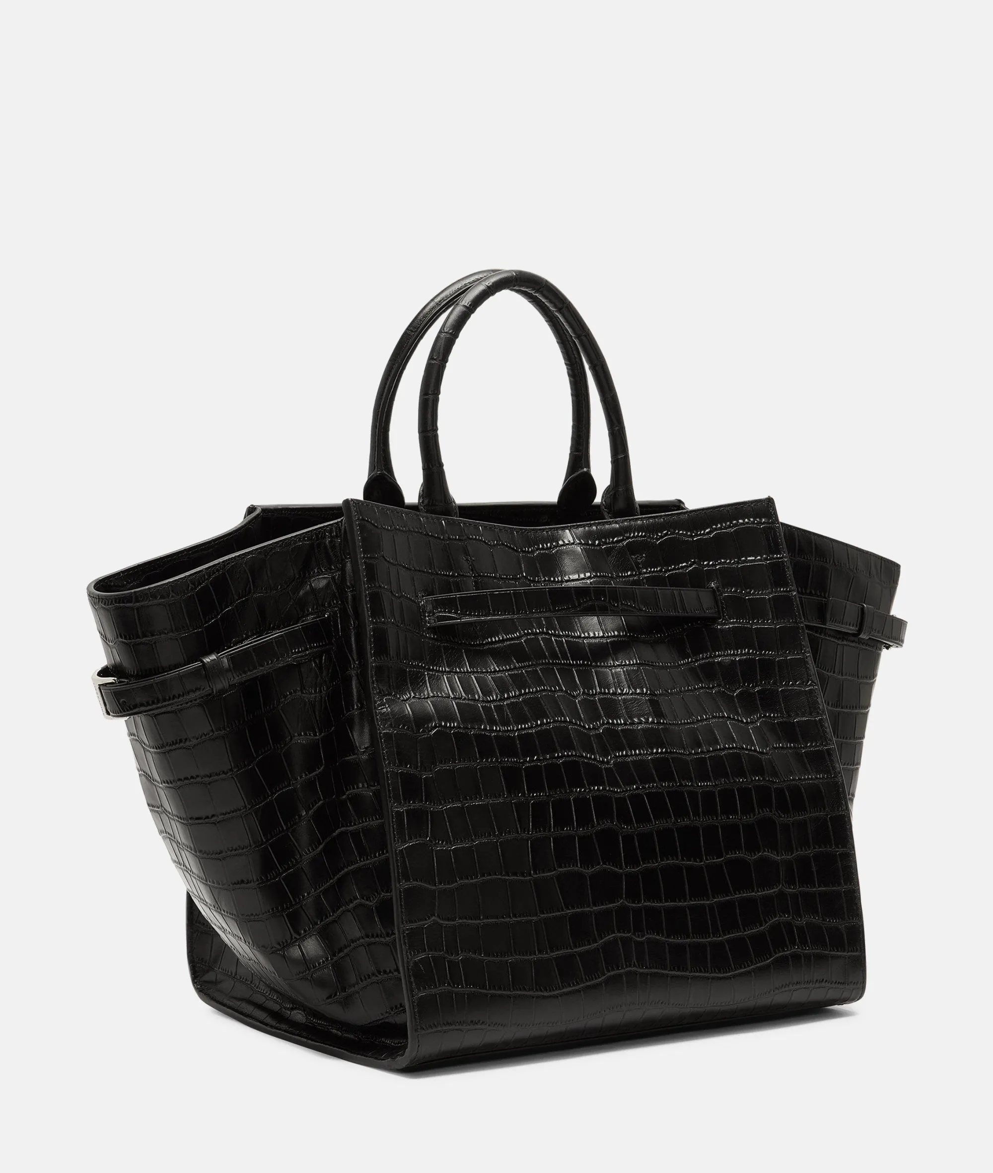 Sale LIEBESKIND BERLIN Kroko Lora Satchel L schwarz
