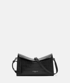 Hot LIEBESKIND BERLIN Kroko Lora Shoulder-Bag S schwarz