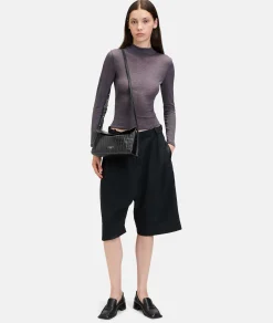 Hot LIEBESKIND BERLIN  Kroko Lora Shoulder-Bag S schwarz