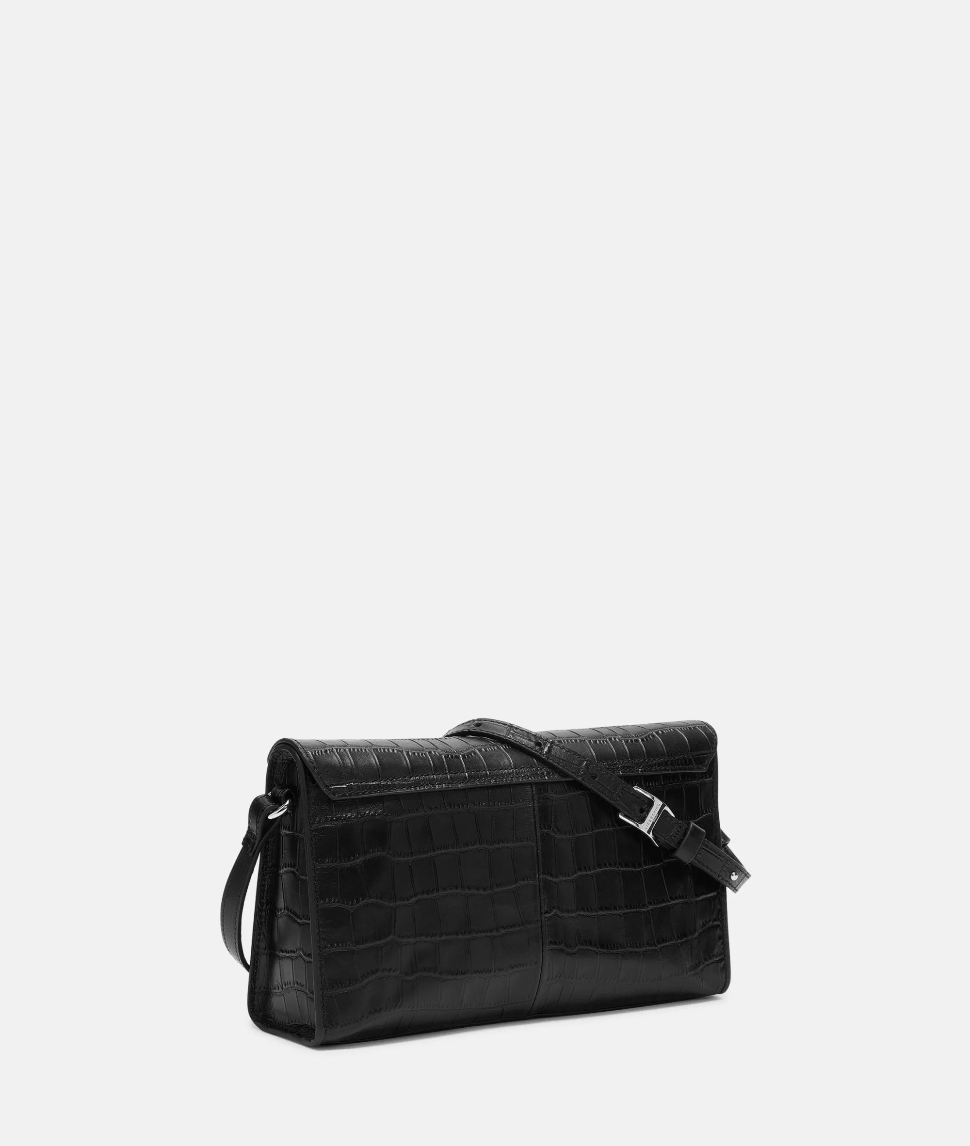 Hot LIEBESKIND BERLIN Kroko Lora Shoulder-Bag S schwarz