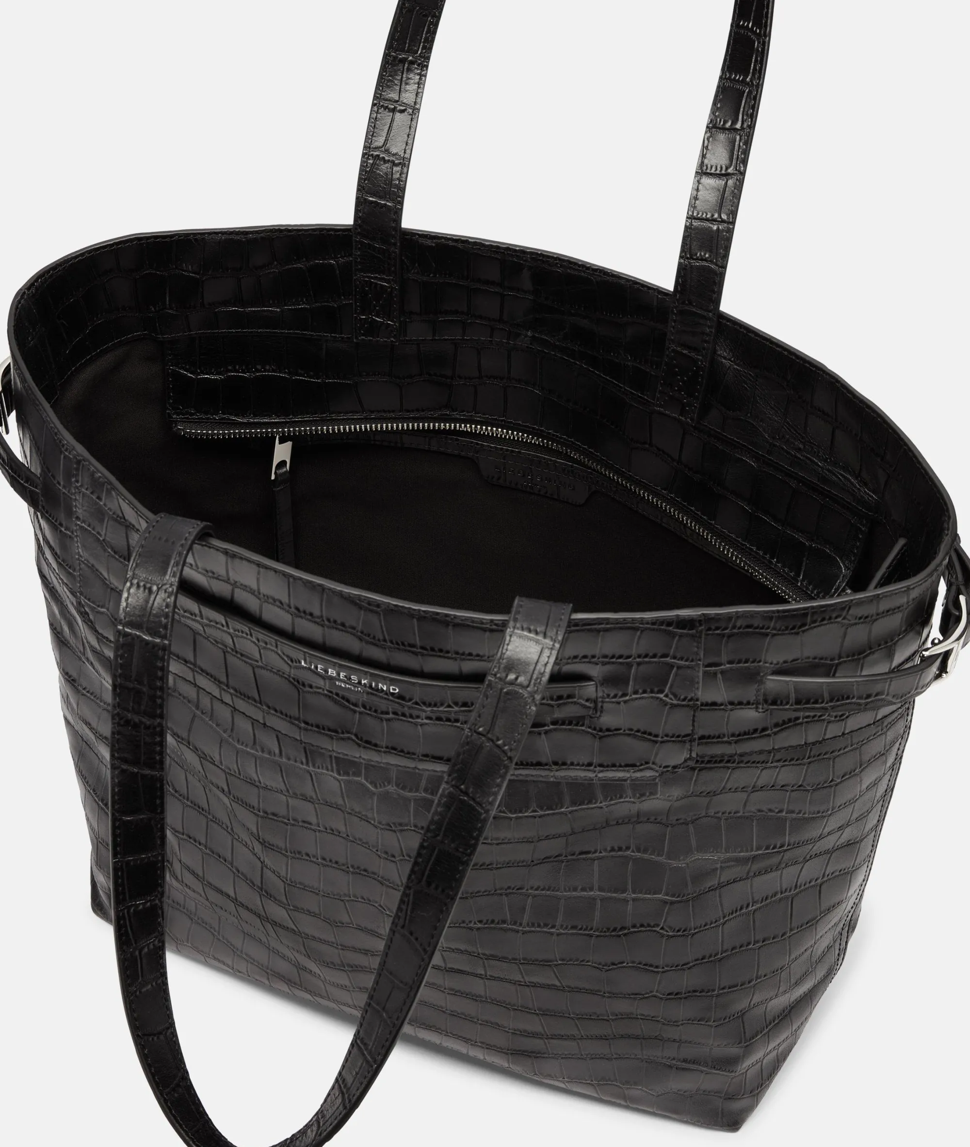 Best LIEBESKIND BERLIN Kroko Lora Tote L schwarz
