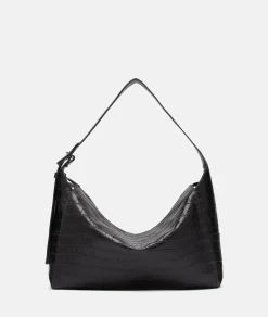 New LIEBESKIND BERLIN Kroko Lou Hobo M schwarz