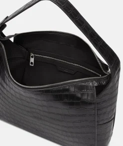 New LIEBESKIND BERLIN Kroko Lou Hobo M schwarz
