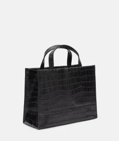 Hot LIEBESKIND BERLIN Kroko Lou Satchel M schwarz