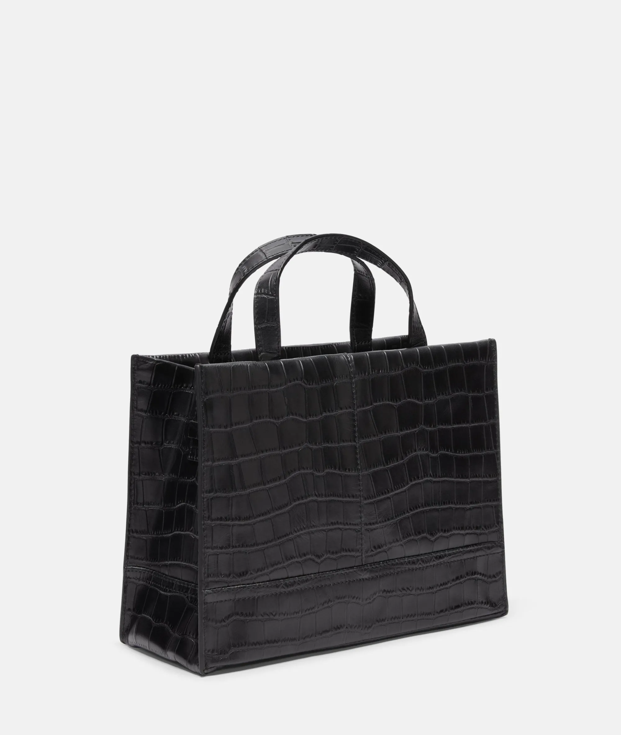 Hot LIEBESKIND BERLIN Kroko Lou Satchel M schwarz