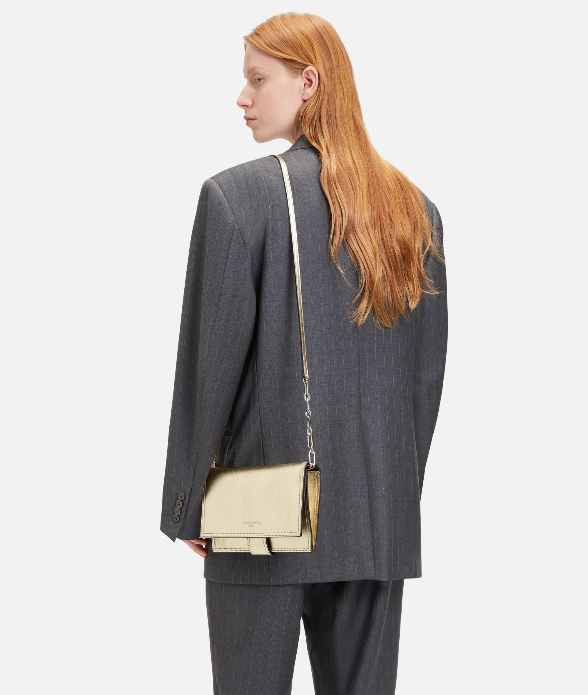 LIEBESKIND BERLIN Lisa Metallic Crossbody gold