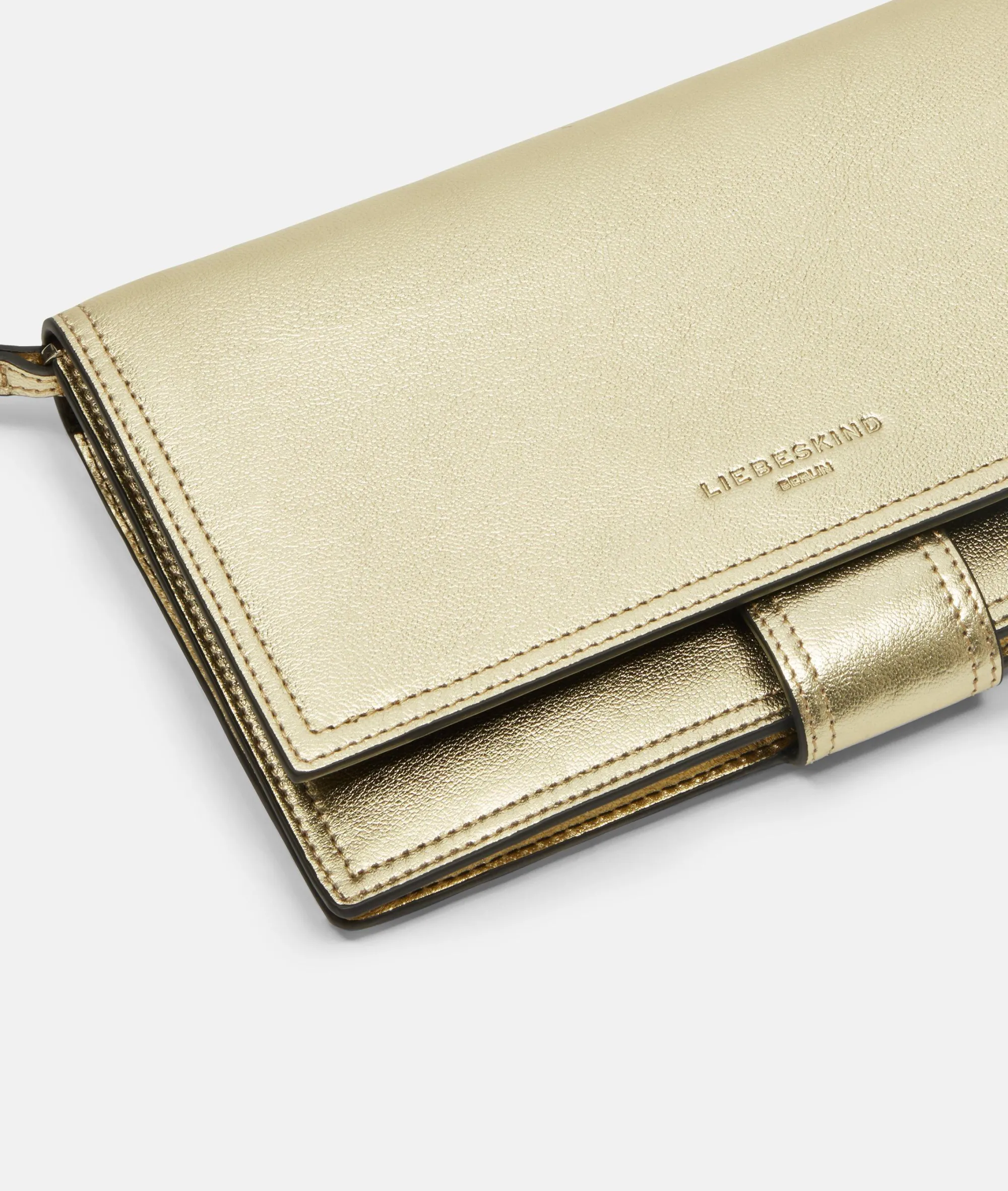 LIEBESKIND BERLIN Lisa Metallic Crossbody gold