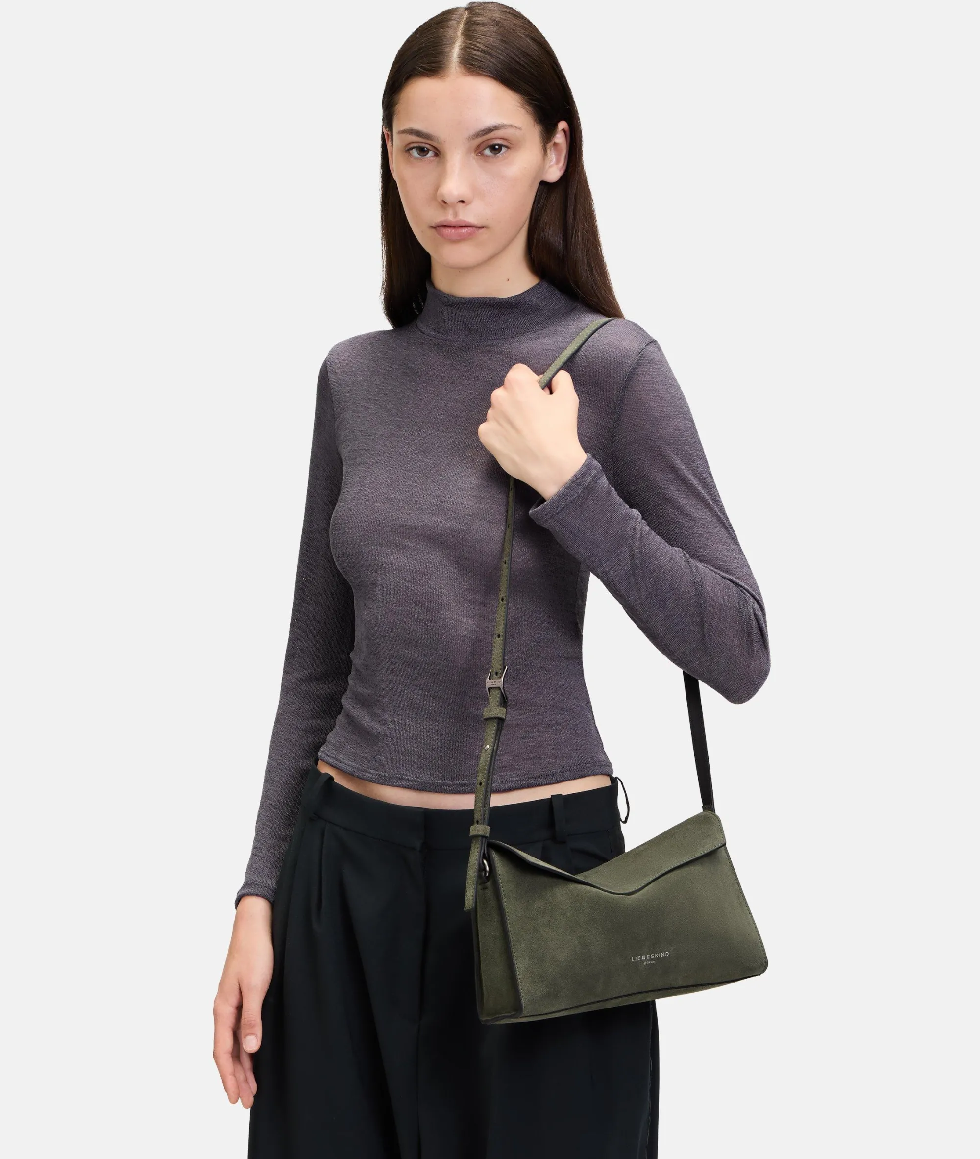 New LIEBESKIND BERLIN Lora Crossbody S olivgrün
