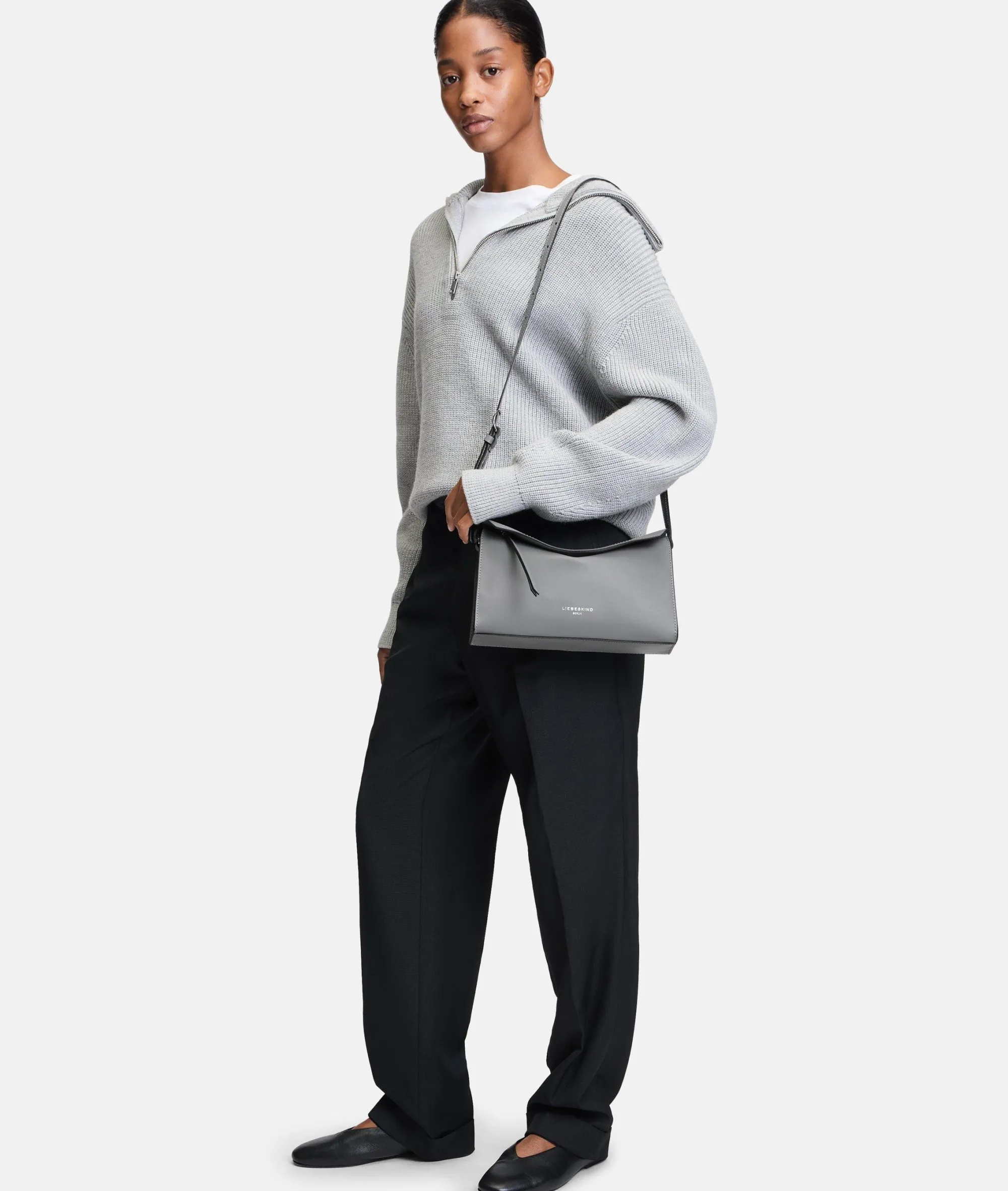 Online LIEBESKIND BERLIN Lora Crossbody S graumeliert