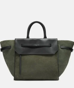 New LIEBESKIND BERLIN Lora Satchel L olivgrün