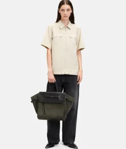 New LIEBESKIND BERLIN  Lora Satchel  L olivgrün