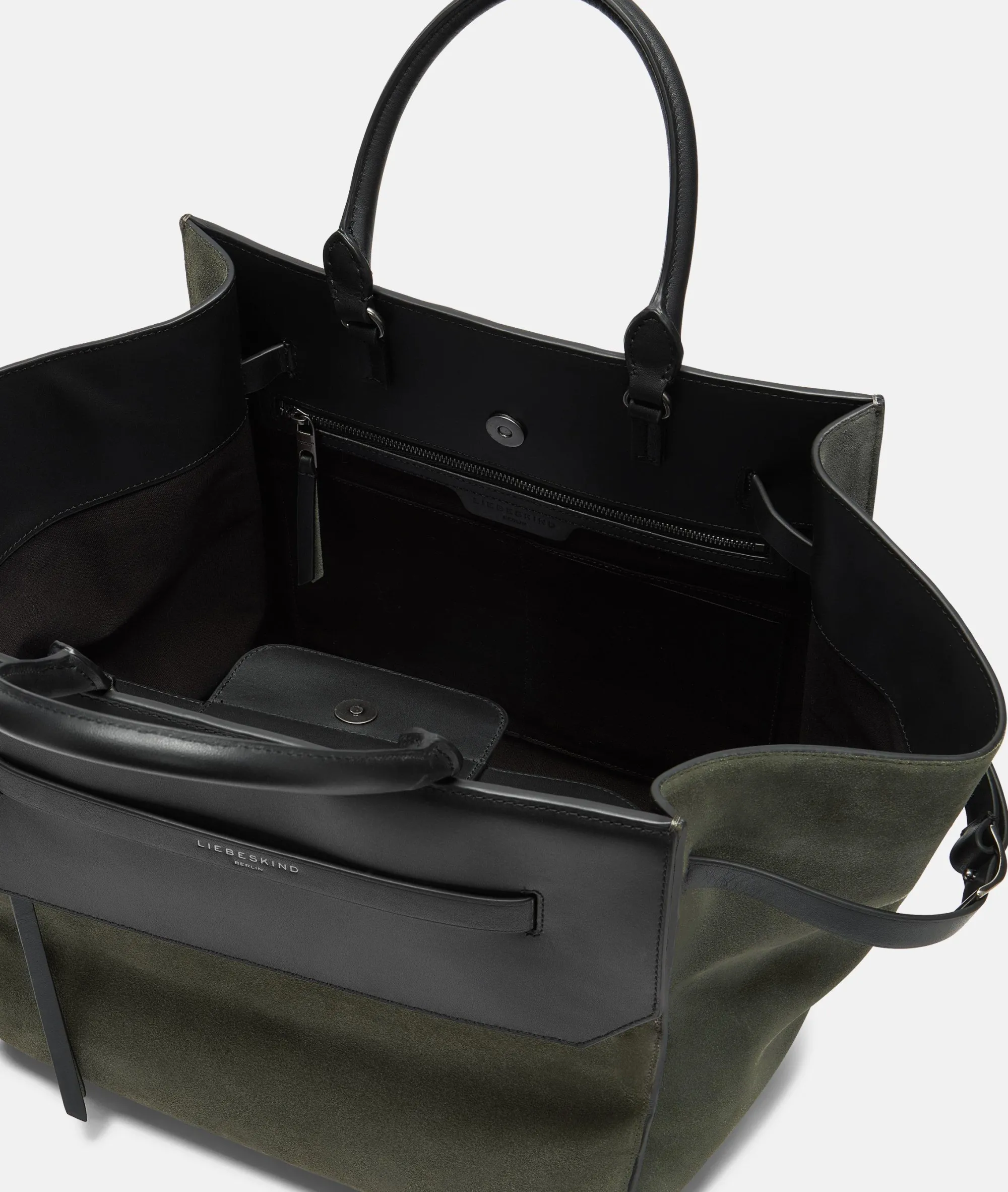 New LIEBESKIND BERLIN Lora Satchel L olivgrün
