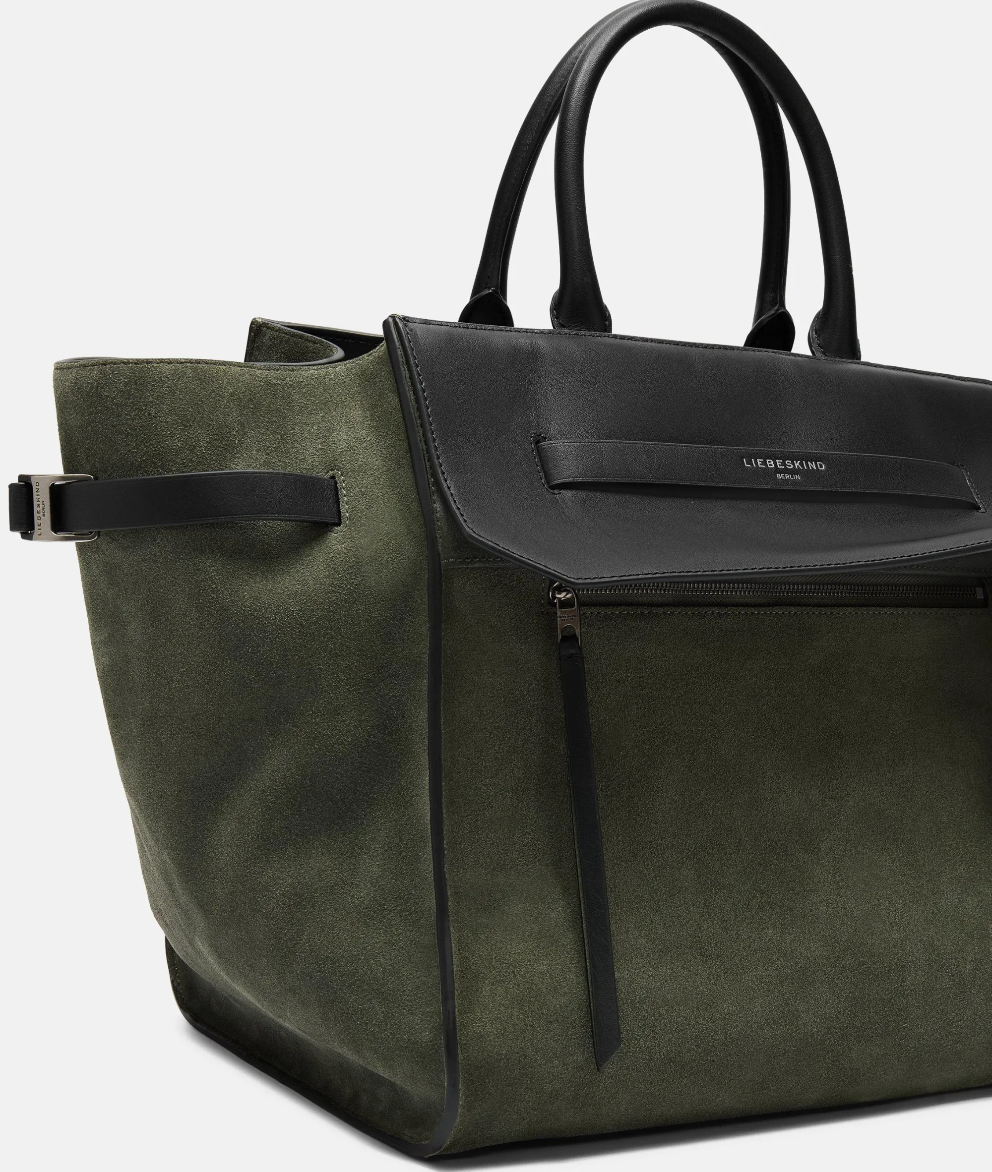 New LIEBESKIND BERLIN Lora Satchel L olivgrün