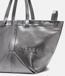 LIEBESKIND BERLIN Metallic Elvira Shopper L silber
