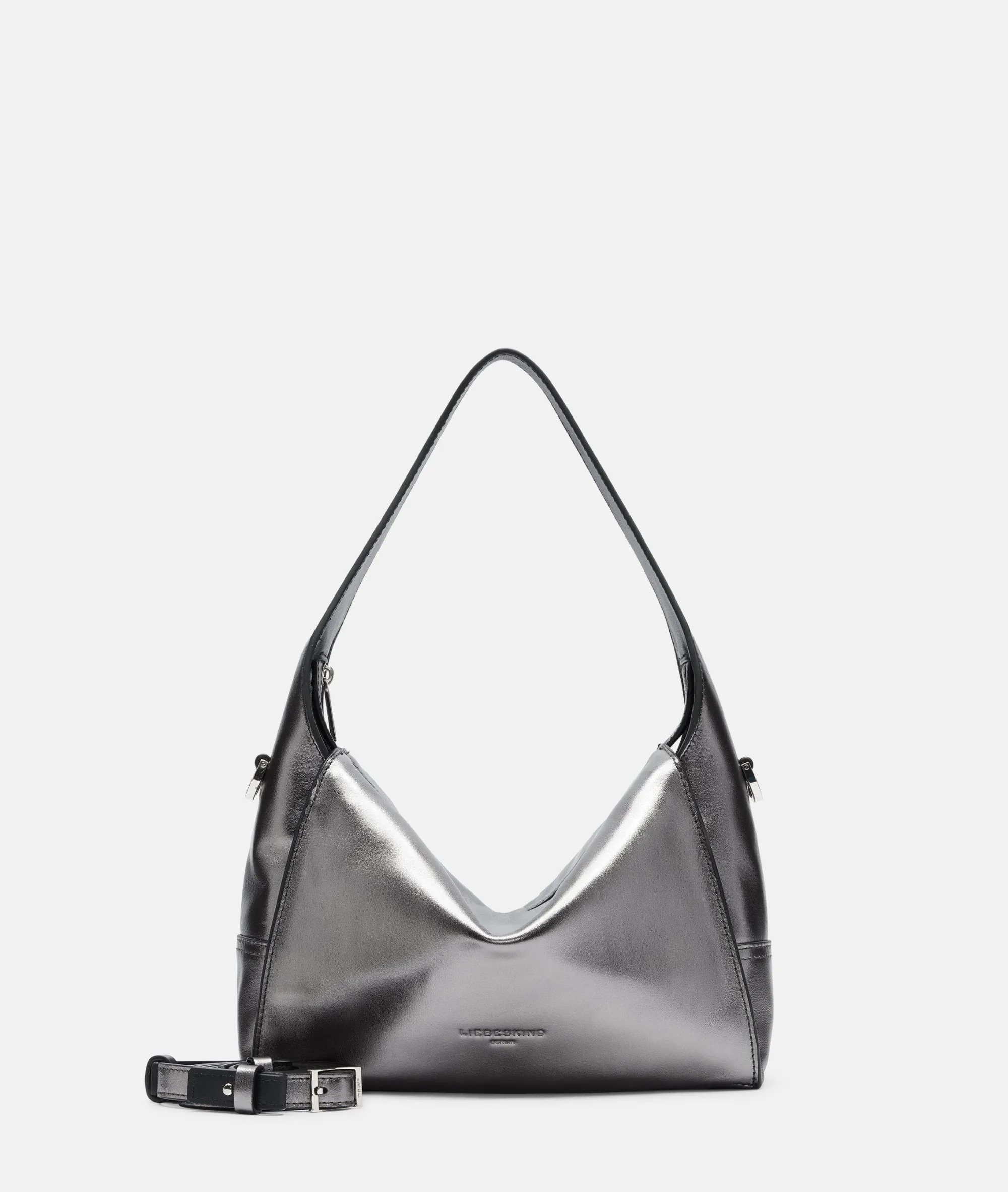 New LIEBESKIND BERLIN Metallic Lou Hobo S silber