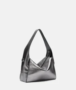 New LIEBESKIND BERLIN Metallic Lou Hobo S silber