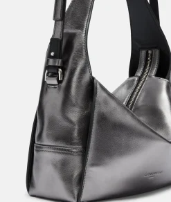New LIEBESKIND BERLIN Metallic Lou Hobo S silber
