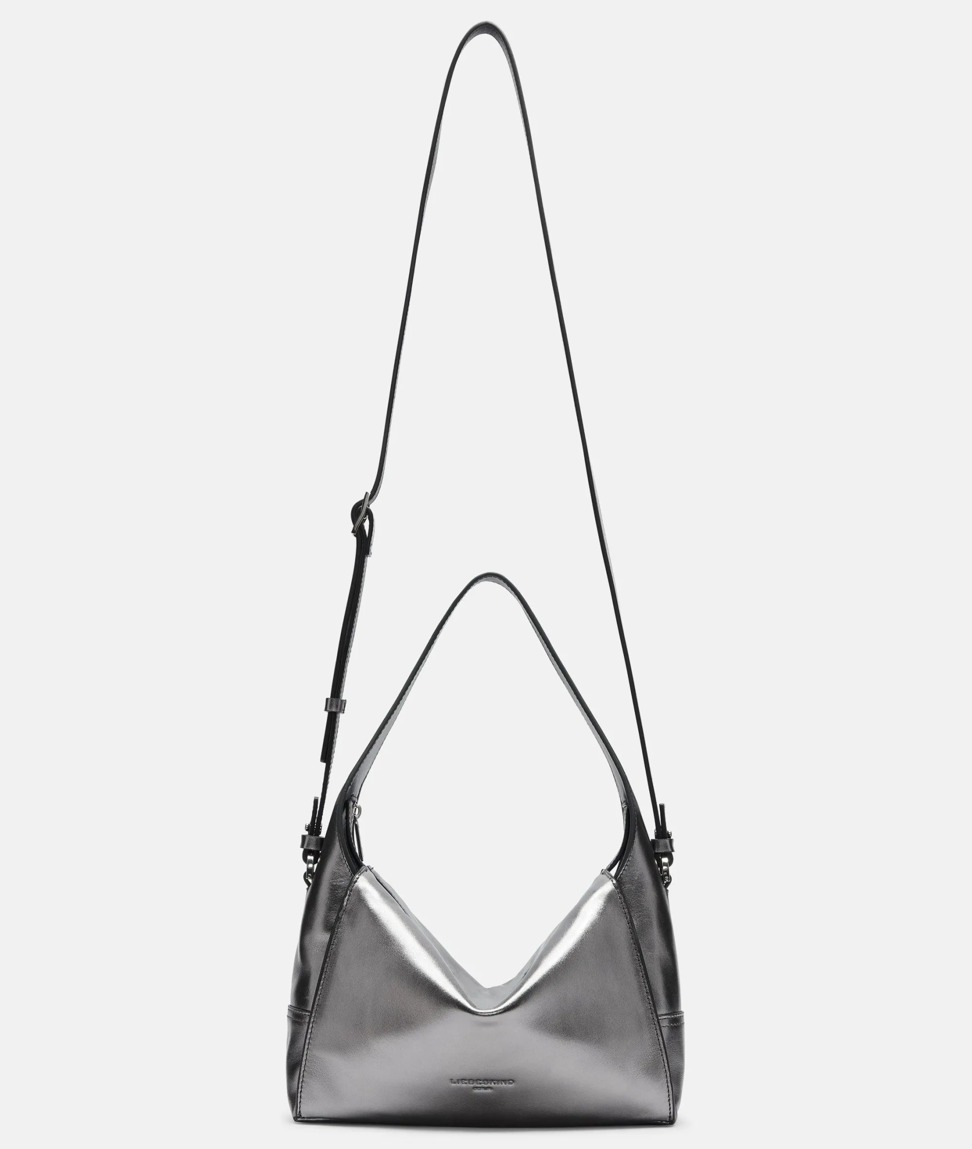 New LIEBESKIND BERLIN Metallic Lou Hobo S silber