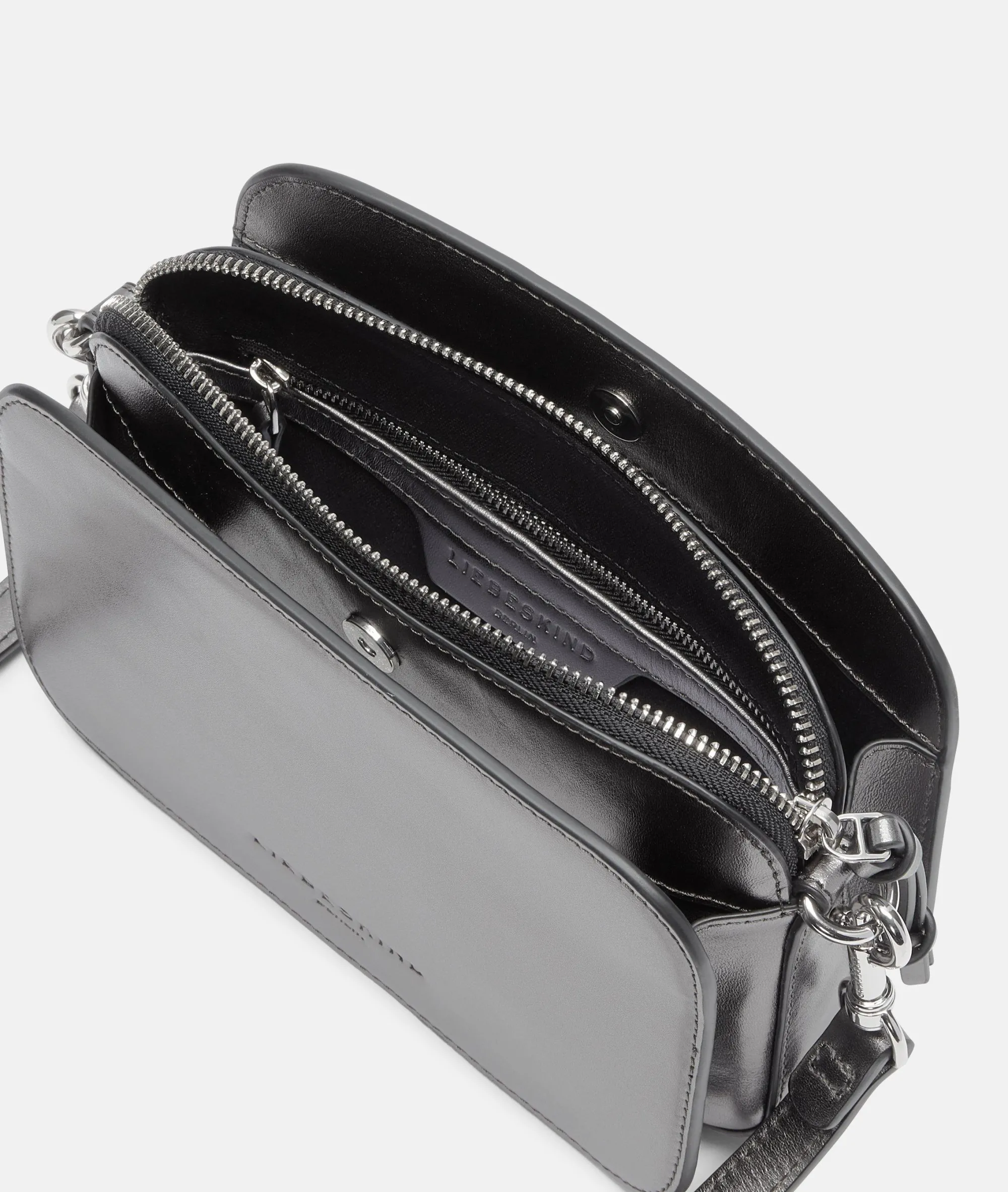 Online LIEBESKIND BERLIN Metallic Luka Crossbody silber