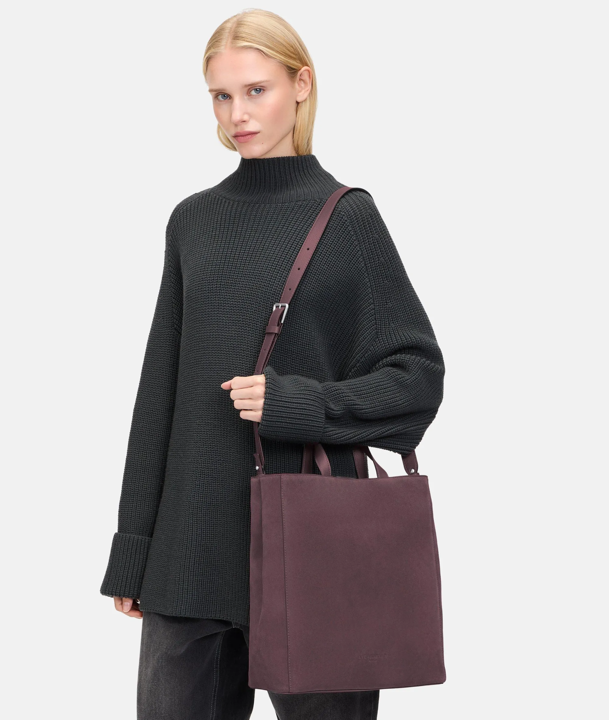 Hot LIEBESKIND BERLIN Paper Bag M bordeaux