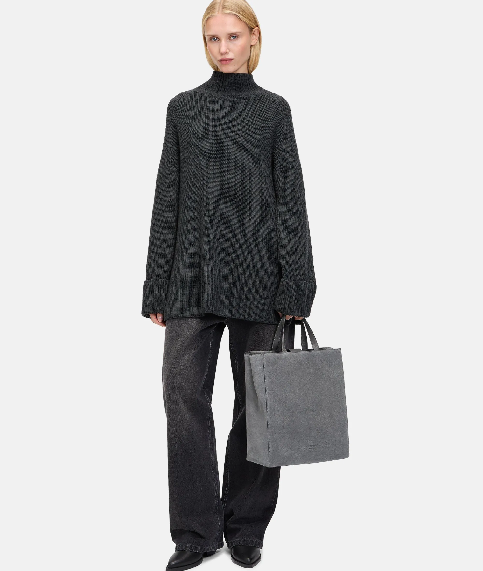 Hot LIEBESKIND BERLIN Paper Bag M graumeliert