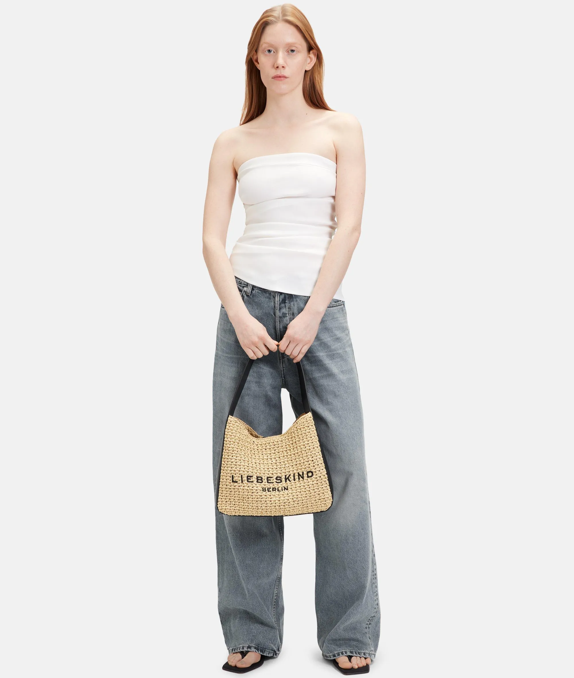 Clearance LIEBESKIND BERLIN Straw Hobo M sandstein